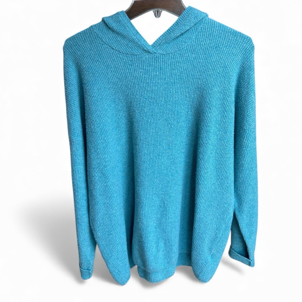 J. Jill Vibrant Teal V-Neck Sweater